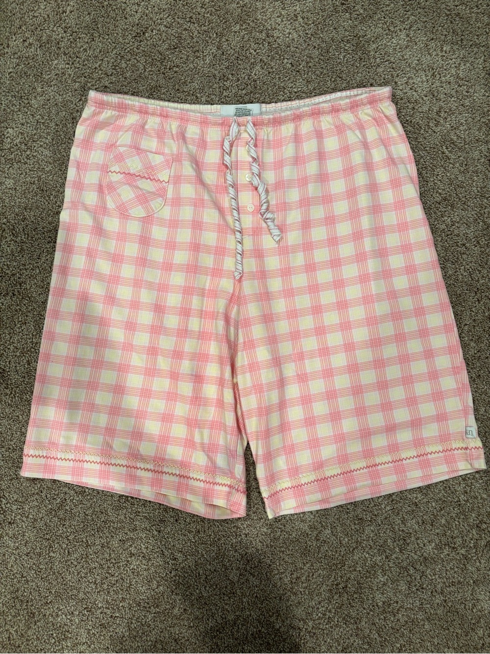 Karen Neuburger Pink and Pale Yellow Pajama Top and Two Bottoms Set - Picture 4 of 7